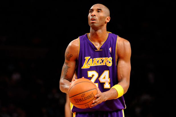 Kobe Bryant taking a free throw for the Lakers (Photo Courtesy of Twitter @NBA)