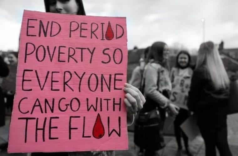 Many people who menstruate struggle to acquire the hygiene products they need to live comfortable, healthy lives. Photo courtesy of Adriana Briscoe.