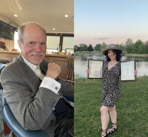 Garry White was editor-in-chief of The Harbinger when attending in the 70s. 40 years later, his granddaughter, Micaela Gaffo, took on the same role. (Photos courtesy of Micaela Gaffo.)