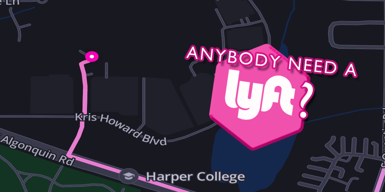 Students who cant easily get themselves to school often find their wallets under siege by the high prices of rideshare apps. With the new Lyft Pass pilot program at Harper, the school hopes to ease the pain of commuters who rely these services.  (Graphic by Cole Altmayer)