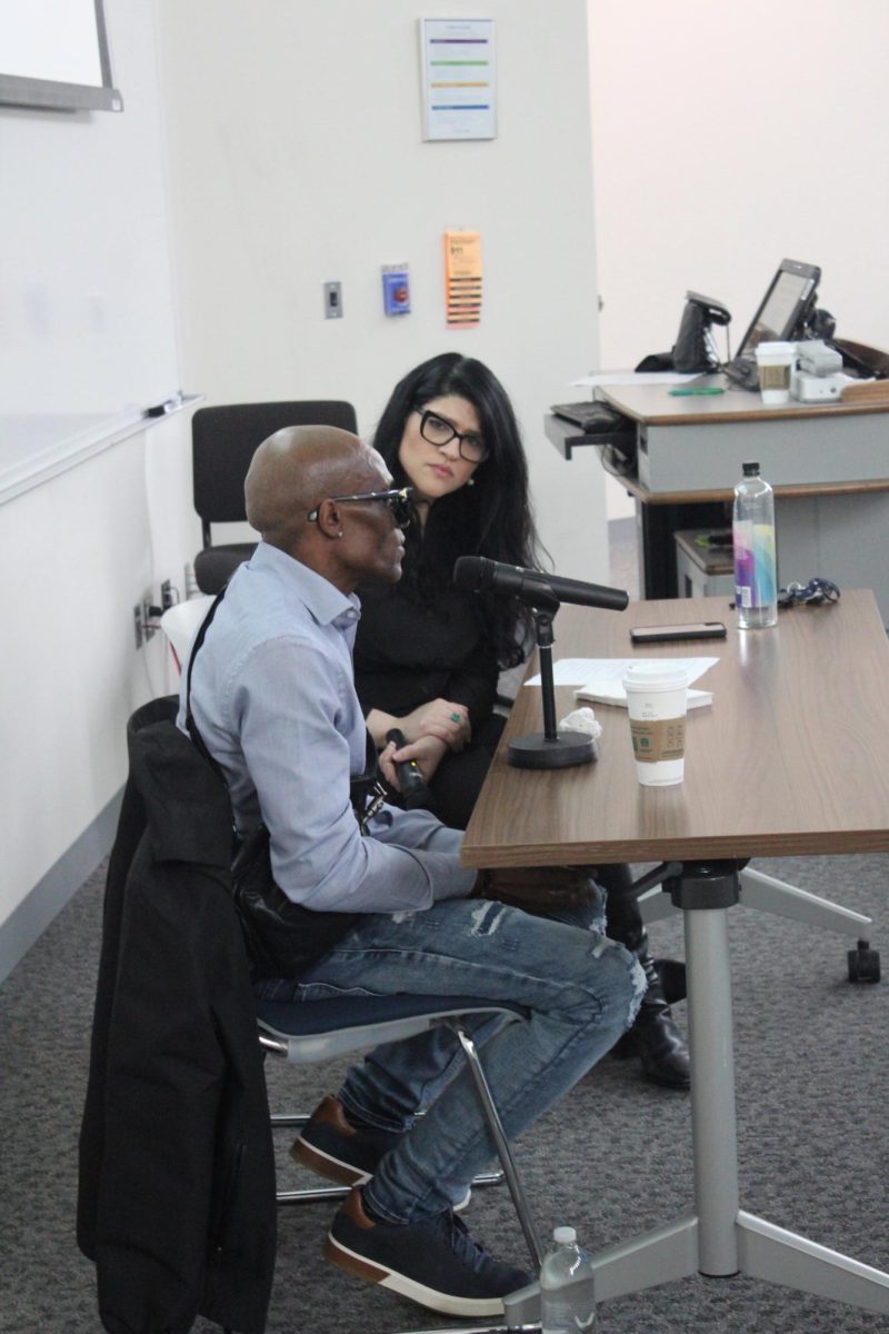 James Gibson and Prof. Khan at Wrongful Conviction: The James Gibson Story event on April 15th, 2025. (Photo by Cristian Nunez)