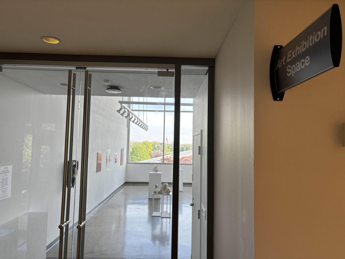 Entrance to the Art Exhibition Room, May 6th, 2025. (Picture by Connor Jandt)

