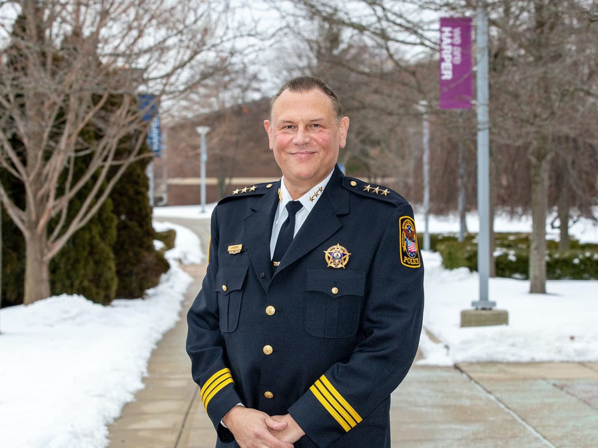 John Lawson, pictured when sworn in January, 2021. 
(Photo by Harper College)
