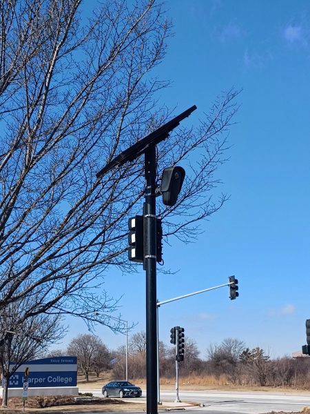 A Flock camera at the Euclid entrance on Feb. 25th, 2026. (Photo by Joshua Malvas) 

