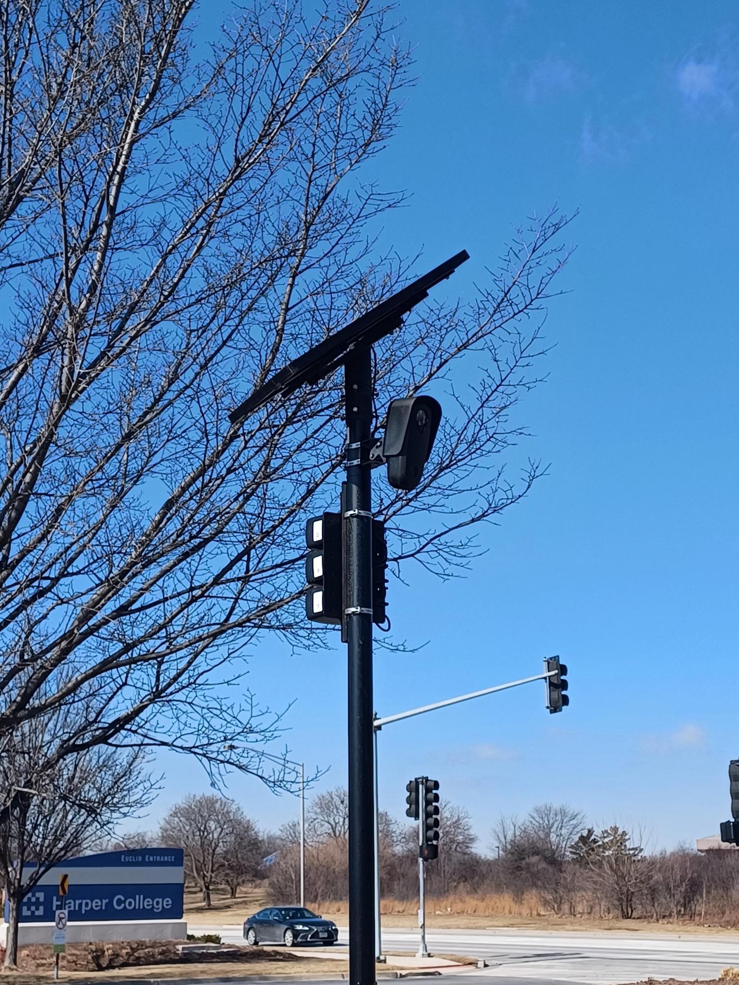 A Flock camera at the Euclid entrance on Feb. 25th, 2026. (Photo by Joshua Malvas) 
