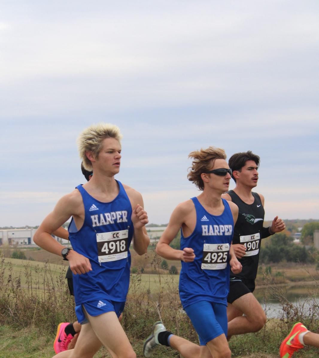 Ryan Golden and other student athletes compete at the NJCAA Regional Cross Country Championship on Oct 25, 2025, at Settler’s Hill, Glen Ellyn, Illinois. (Photo courtesy of Ryan Golden)
